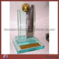 Custom Glass Award with Golden Ball